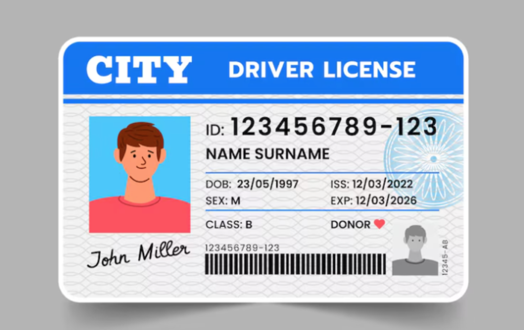 A driver’s license.